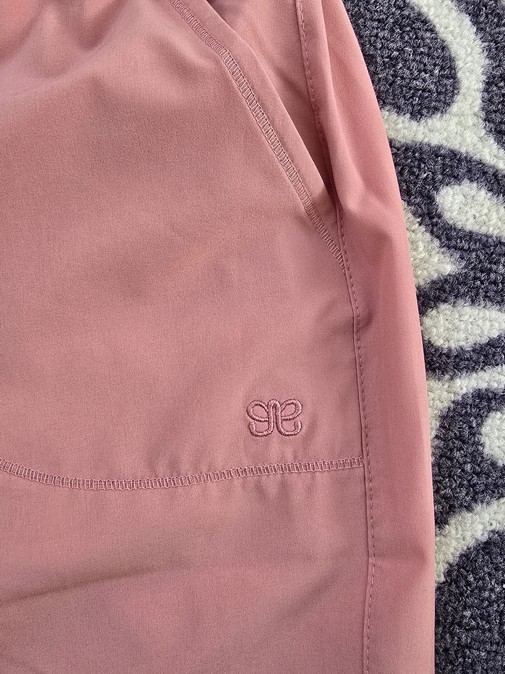 Albion Dusty Rose Drawstring Joggers Petite Large - Picture 5 of 8